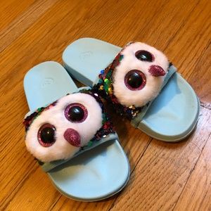 Ty Owl Beanie-Boo Sequins Slippers